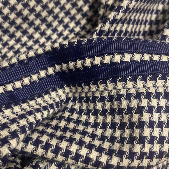 Robert Graham Modern Americana Tailored Fit Blue White Houndstooth Medium - Picture 14 of 14